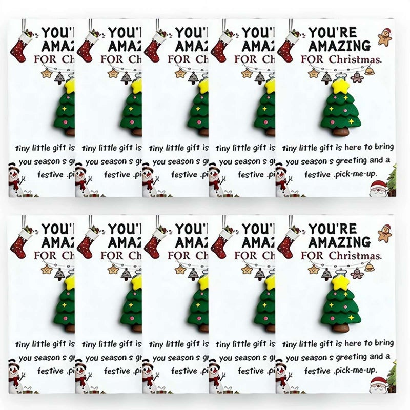 Christmas Pocket Hug, 10pcs Christmas Greeting Cards, Pocket Hugs, Xmas Note Cards for Coworker Employee Family Friends (B) - Image 2